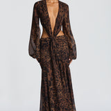 Andrina Maxi Haljina - Print s Leopardom