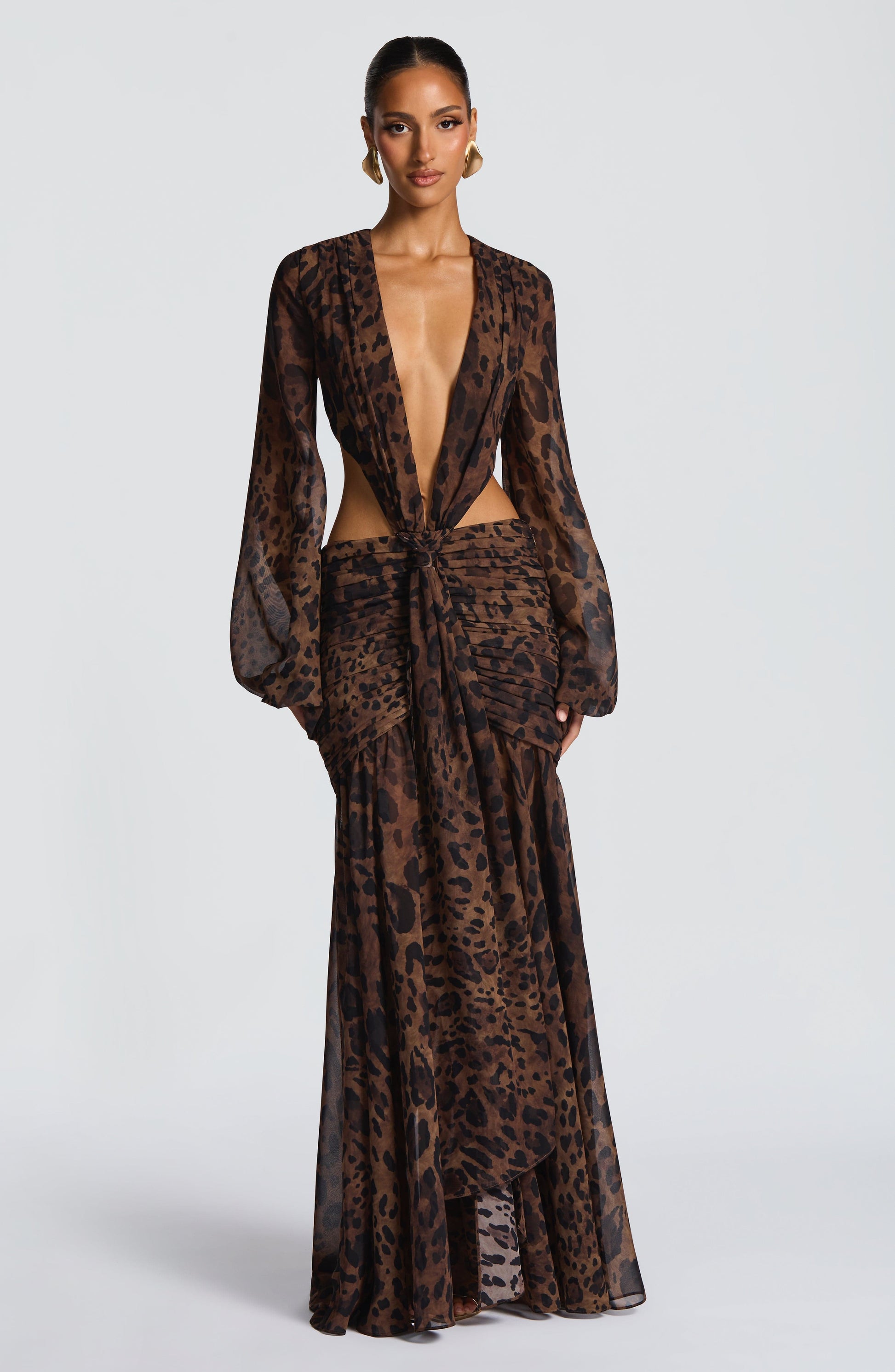 Andrina Maxi Haljina - Print s Leopardom