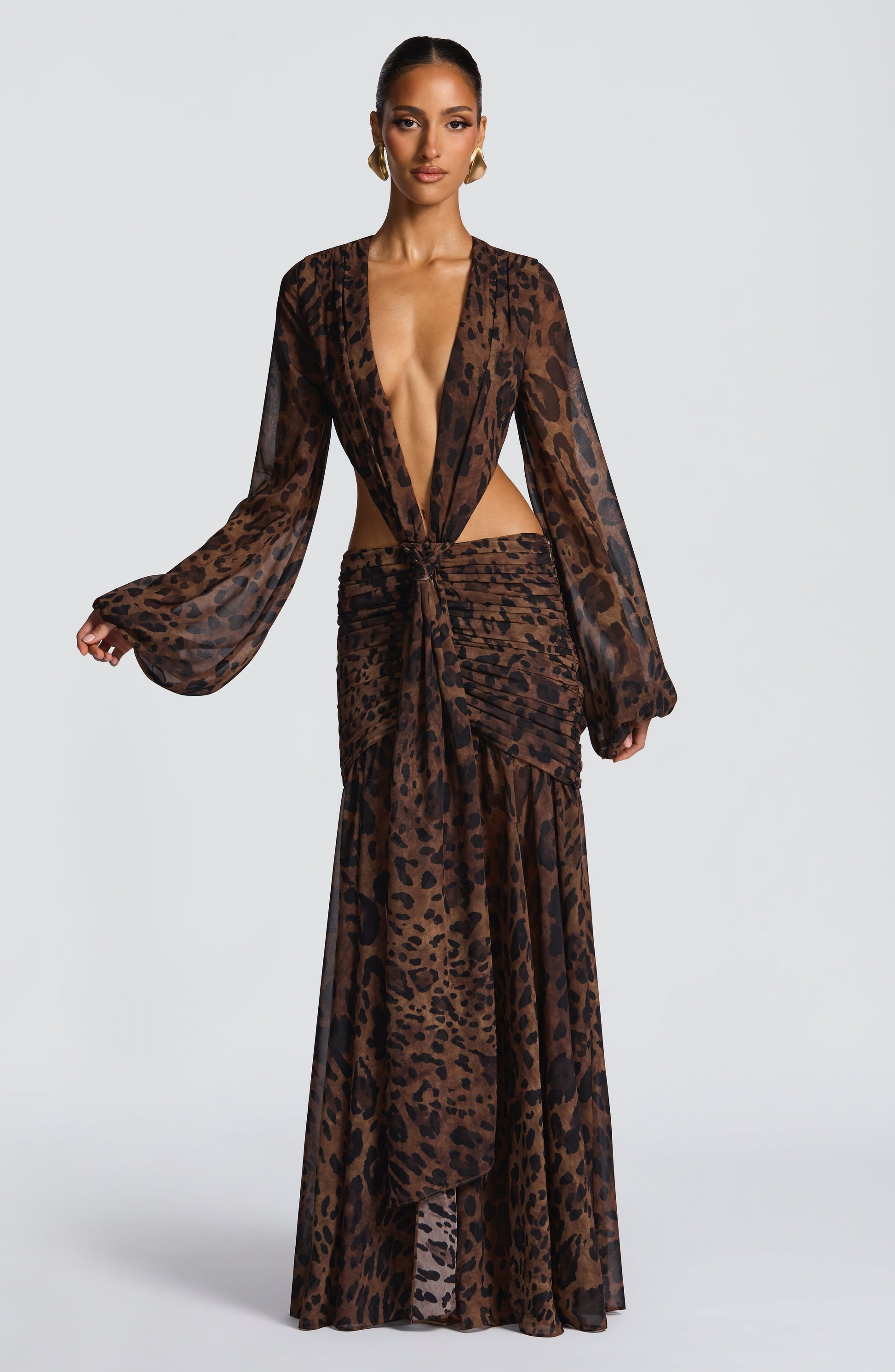 Andrina Maxi Haljina - Print s Leopardom