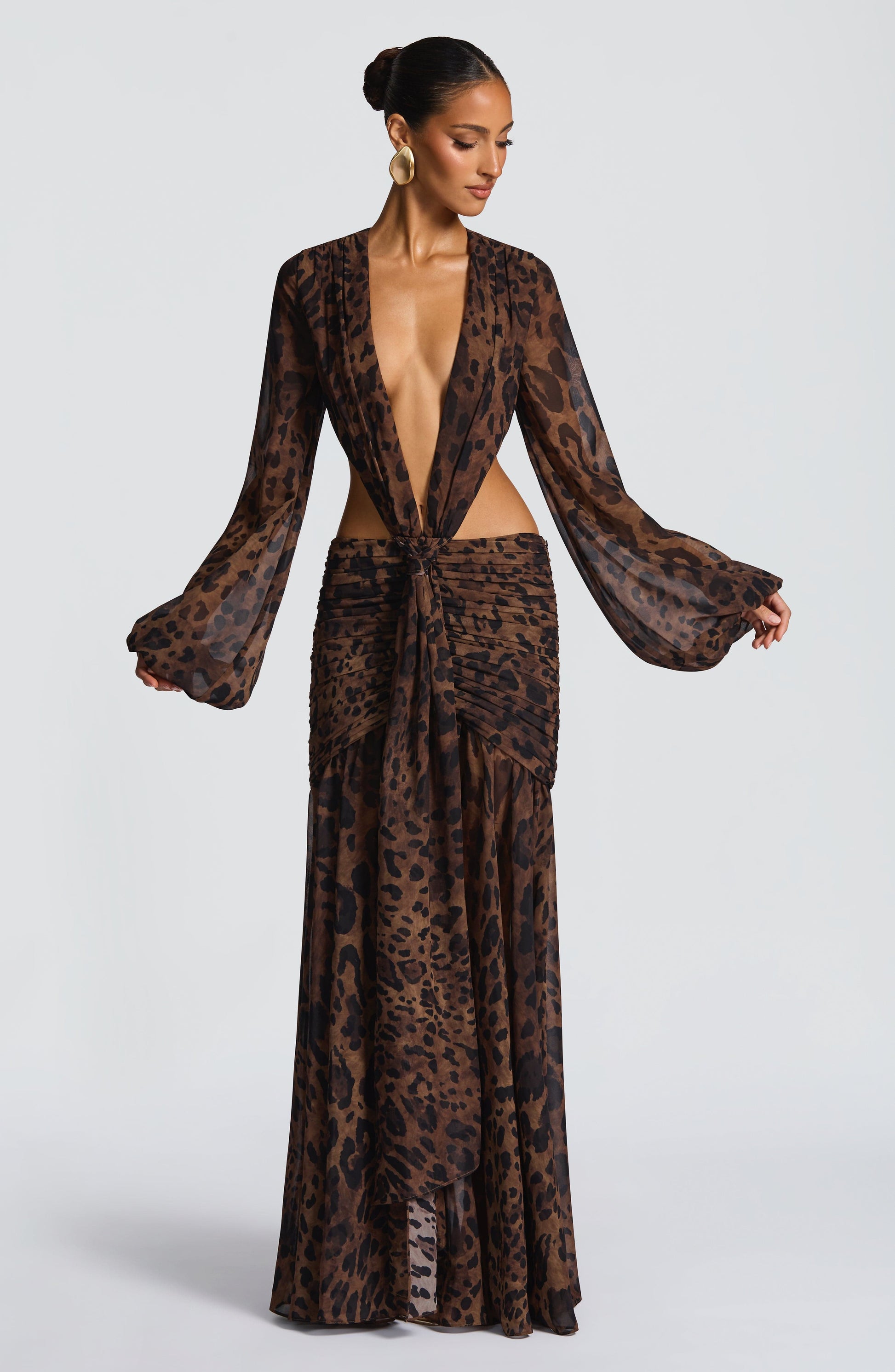 Andrina Maxi Haljina - Print s Leopardom