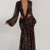 Andrina Maxi Haljina - Print s Leopardom