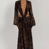 Andrina Maxi Haljina - Print s Leopardom