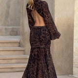 Andrina Maxi Haljina - Print s Leopardom