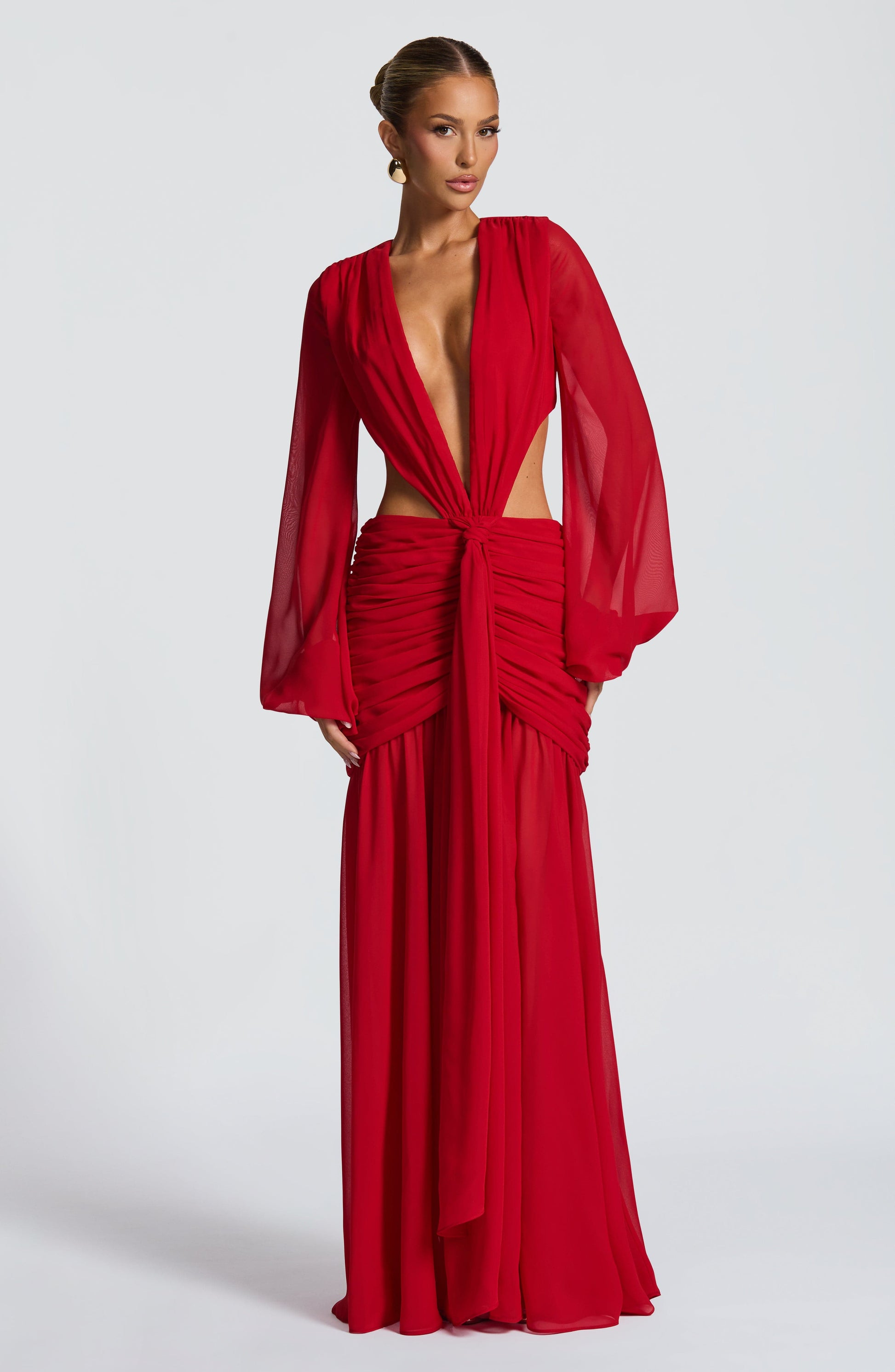 Andrina Maxi Haljina - Crvena
