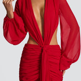 Andrina Maxi Haljina - Crvena