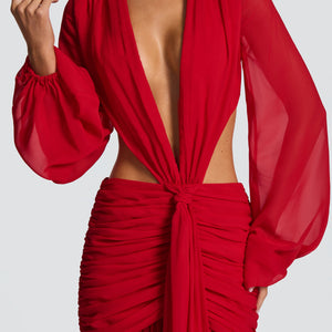 Andrina Maxi Haljina - Crvena