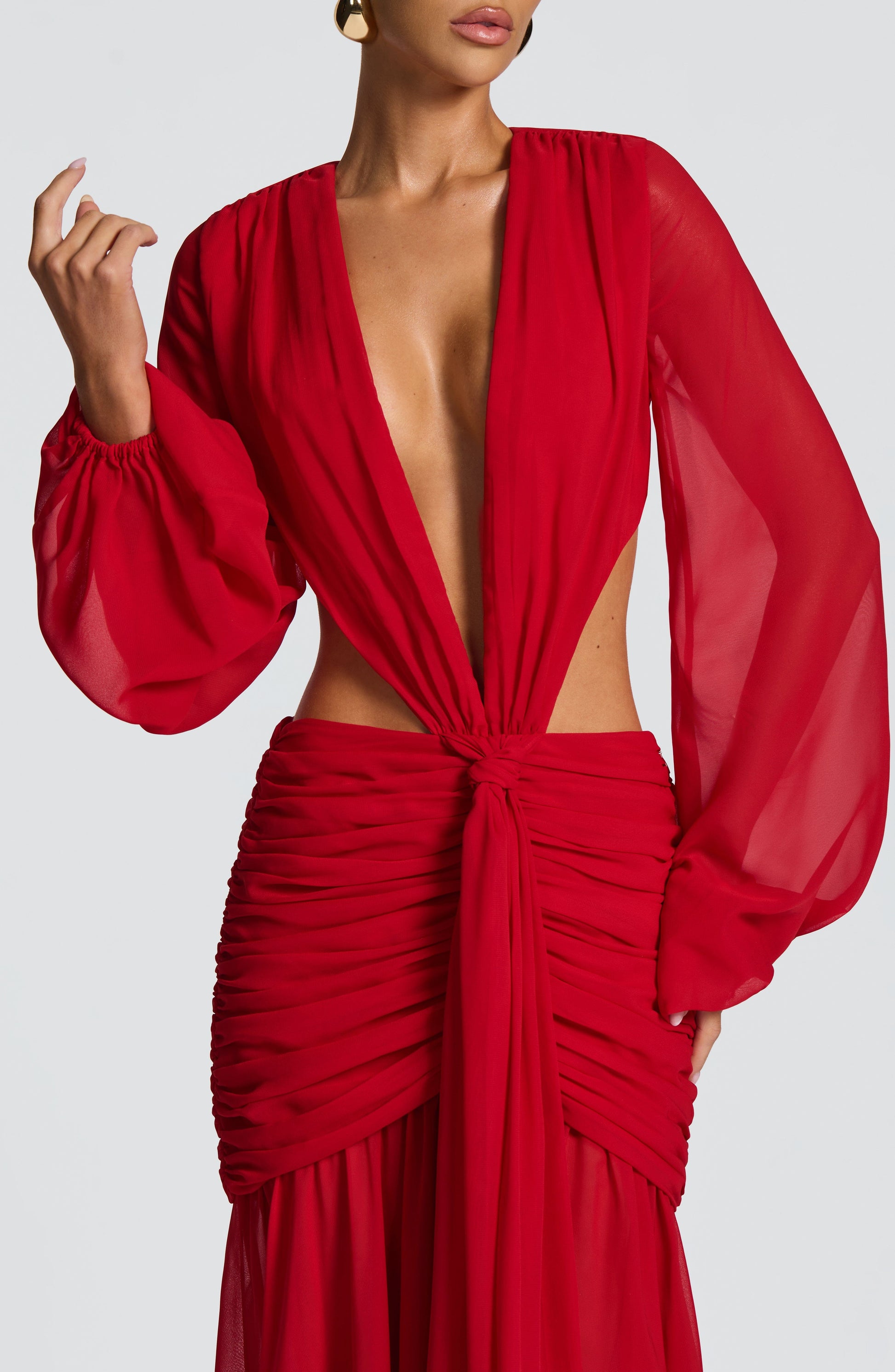 Andrina Maxi Haljina - Crvena