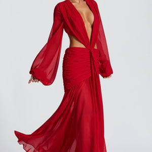 Andrina Maxi Haljina - Crvena