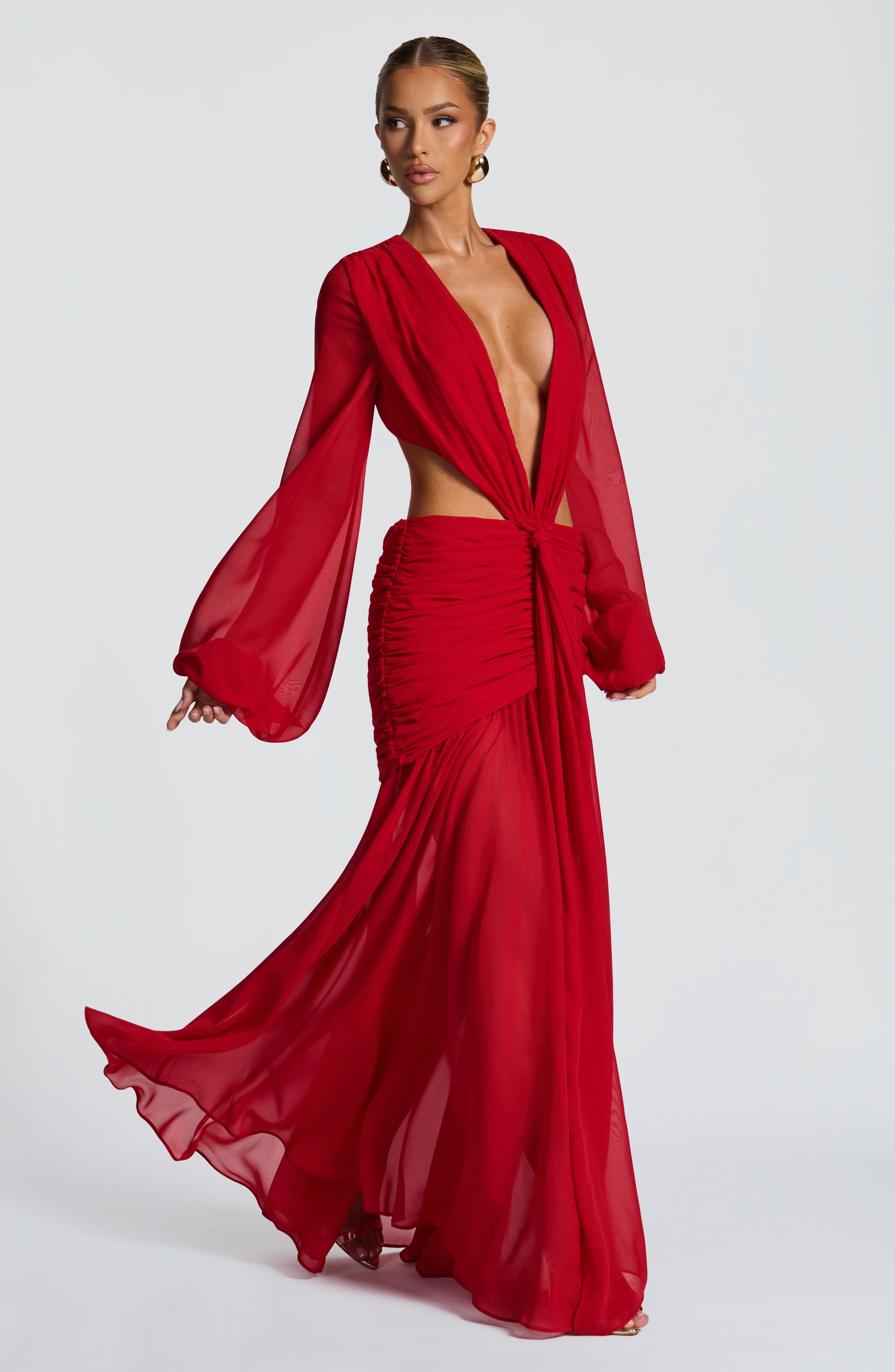 Andrina Maxi Haljina - Crvena