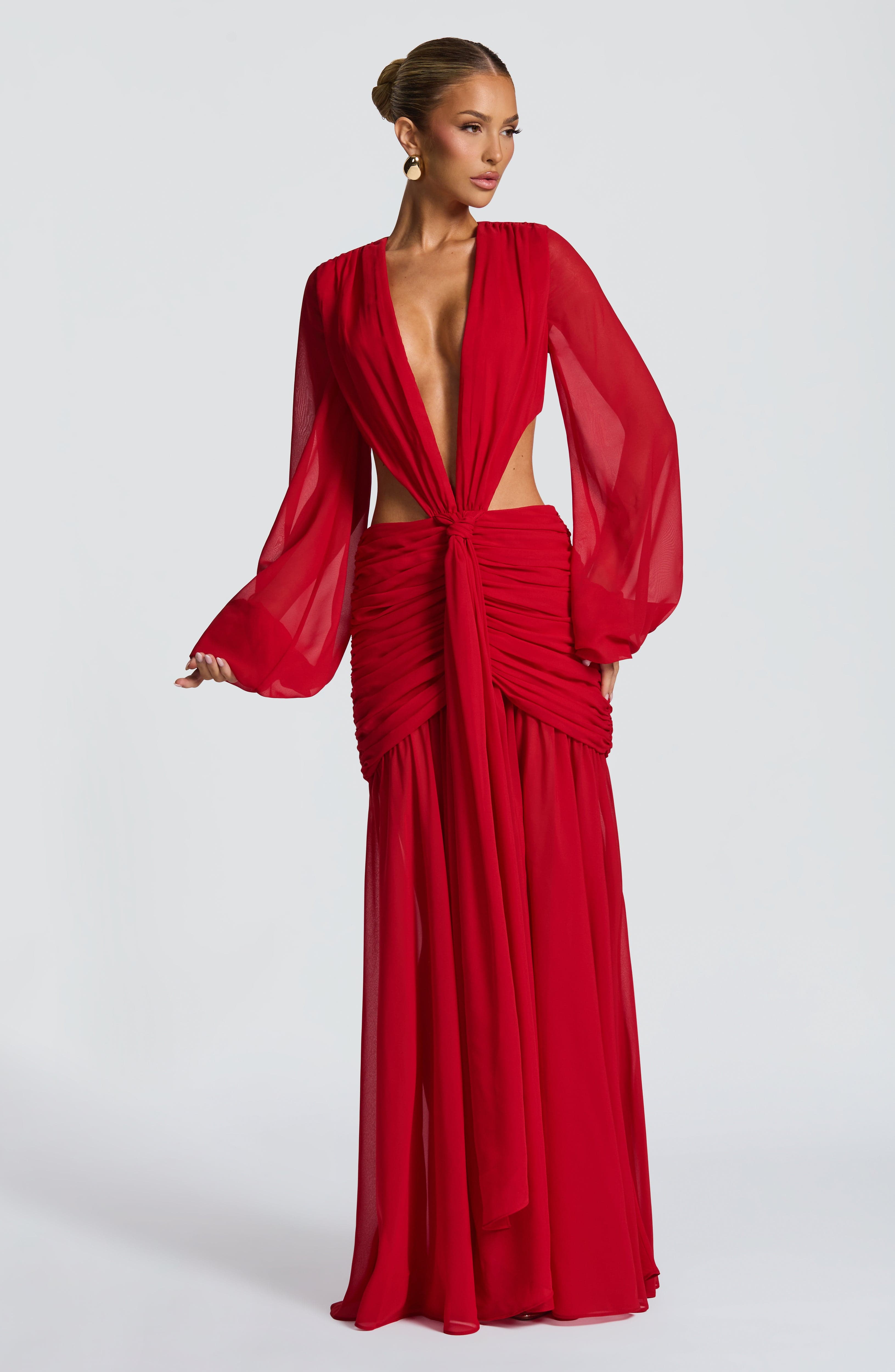 Andrina Maxi Haljina - Crvena