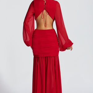 Andrina Maxi Haljina - Crvena