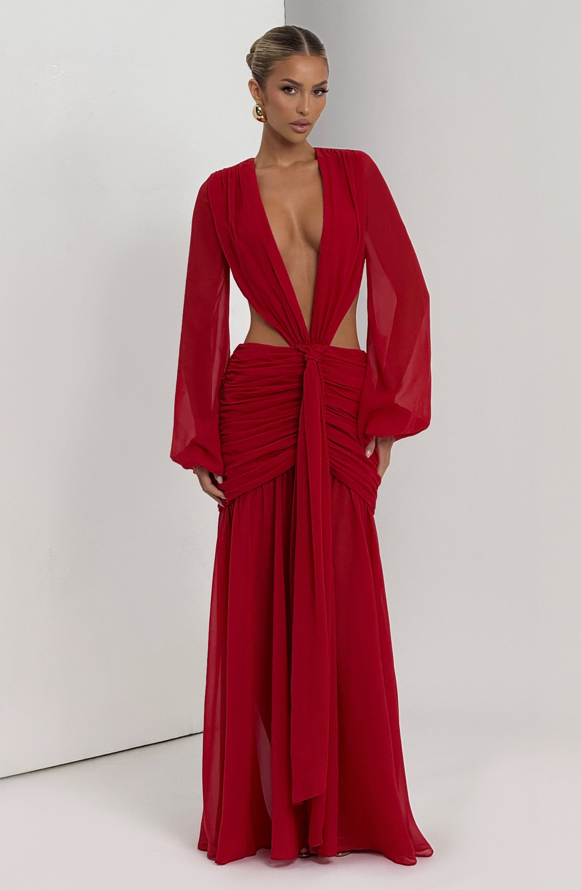 Andrina Maxi Haljina - Crvena