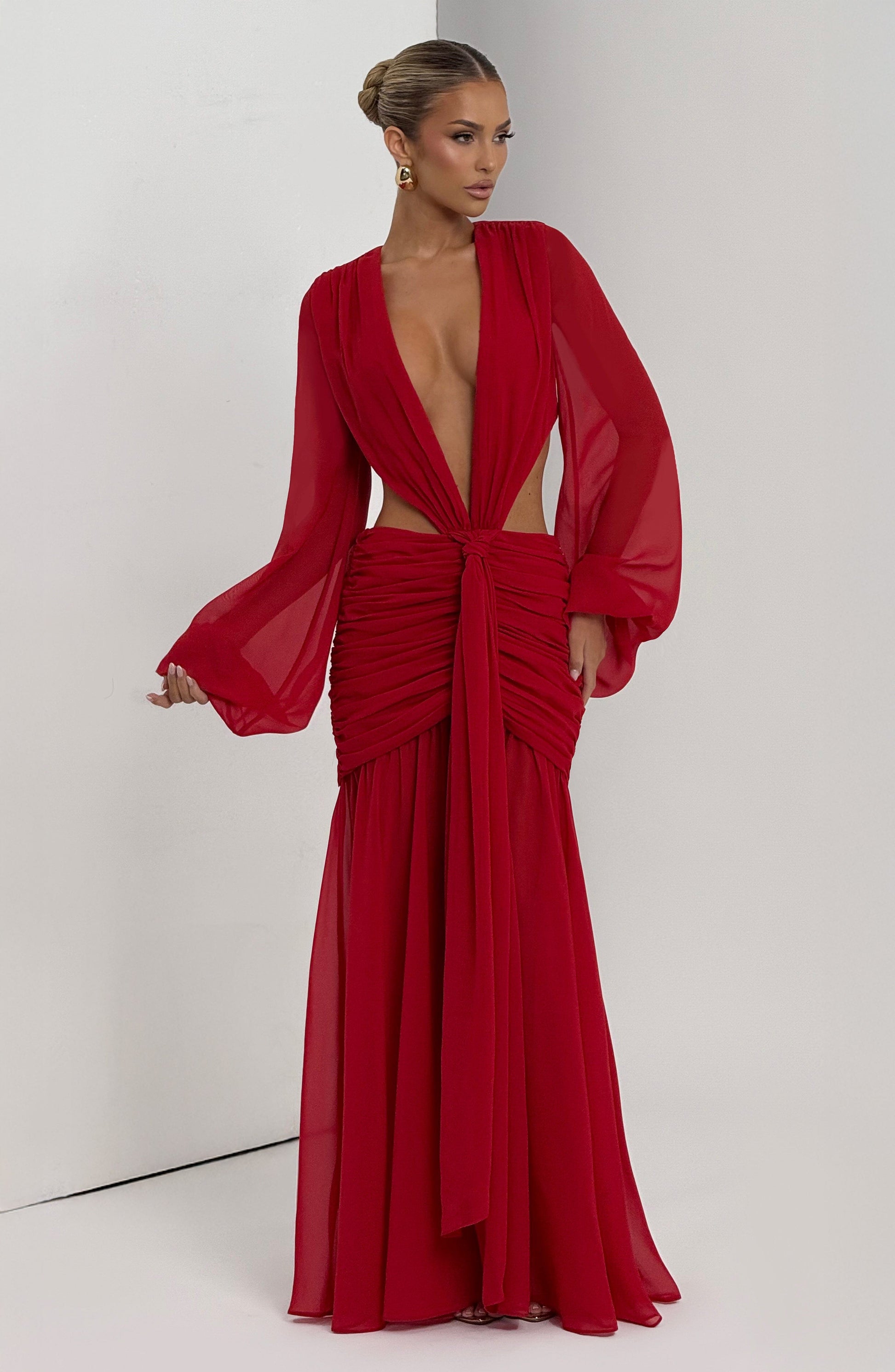 Andrina Maxi Haljina - Crvena