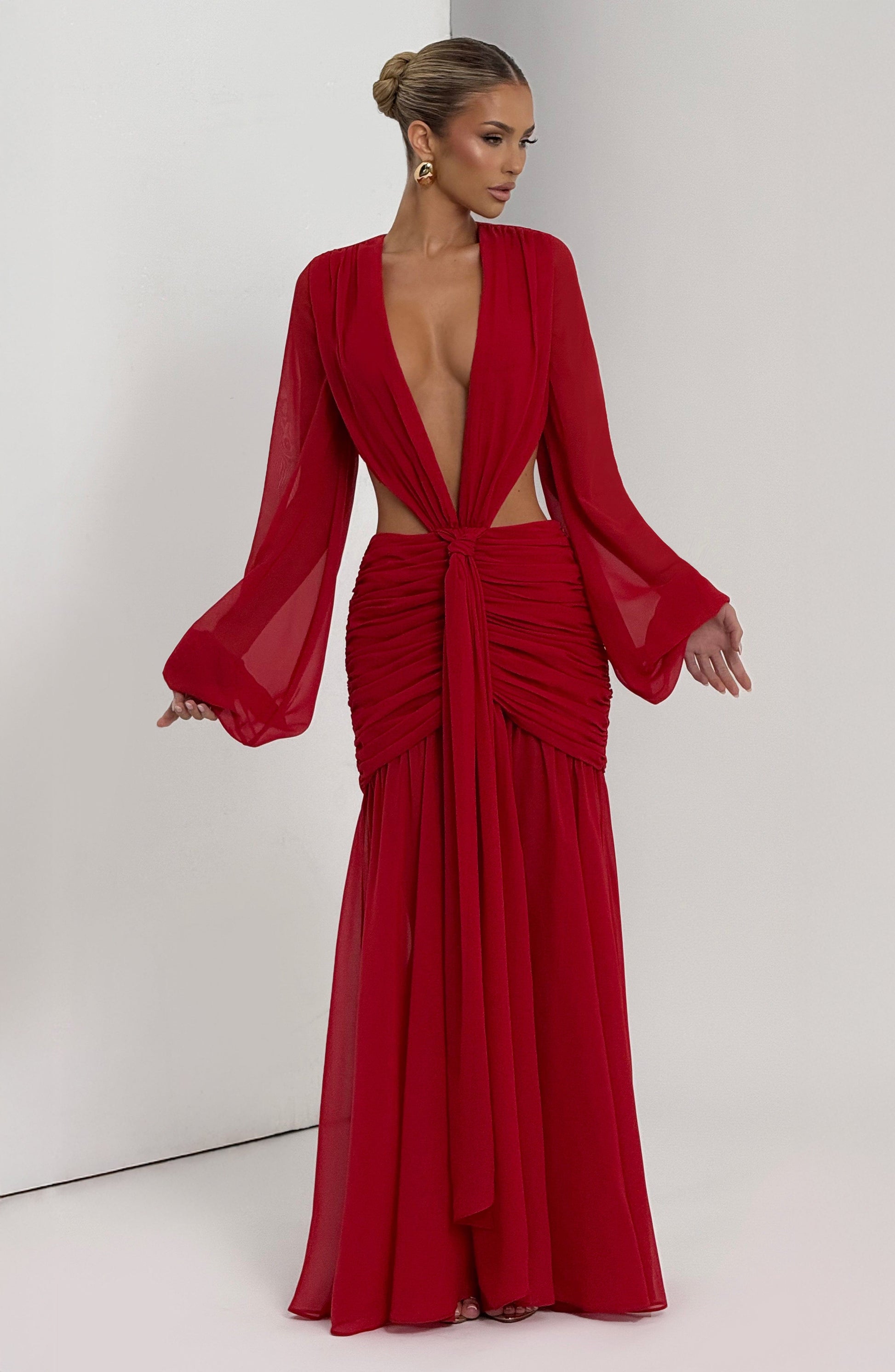 Andrina Maxi Haljina - Crvena