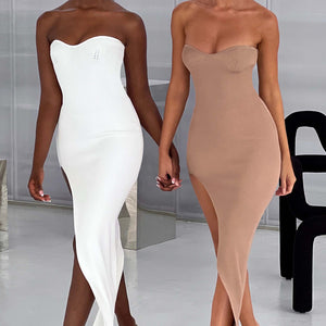 Angela Maxi Haljina - Mocha