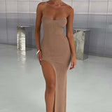 Angela Maxi Haljina - Mocha