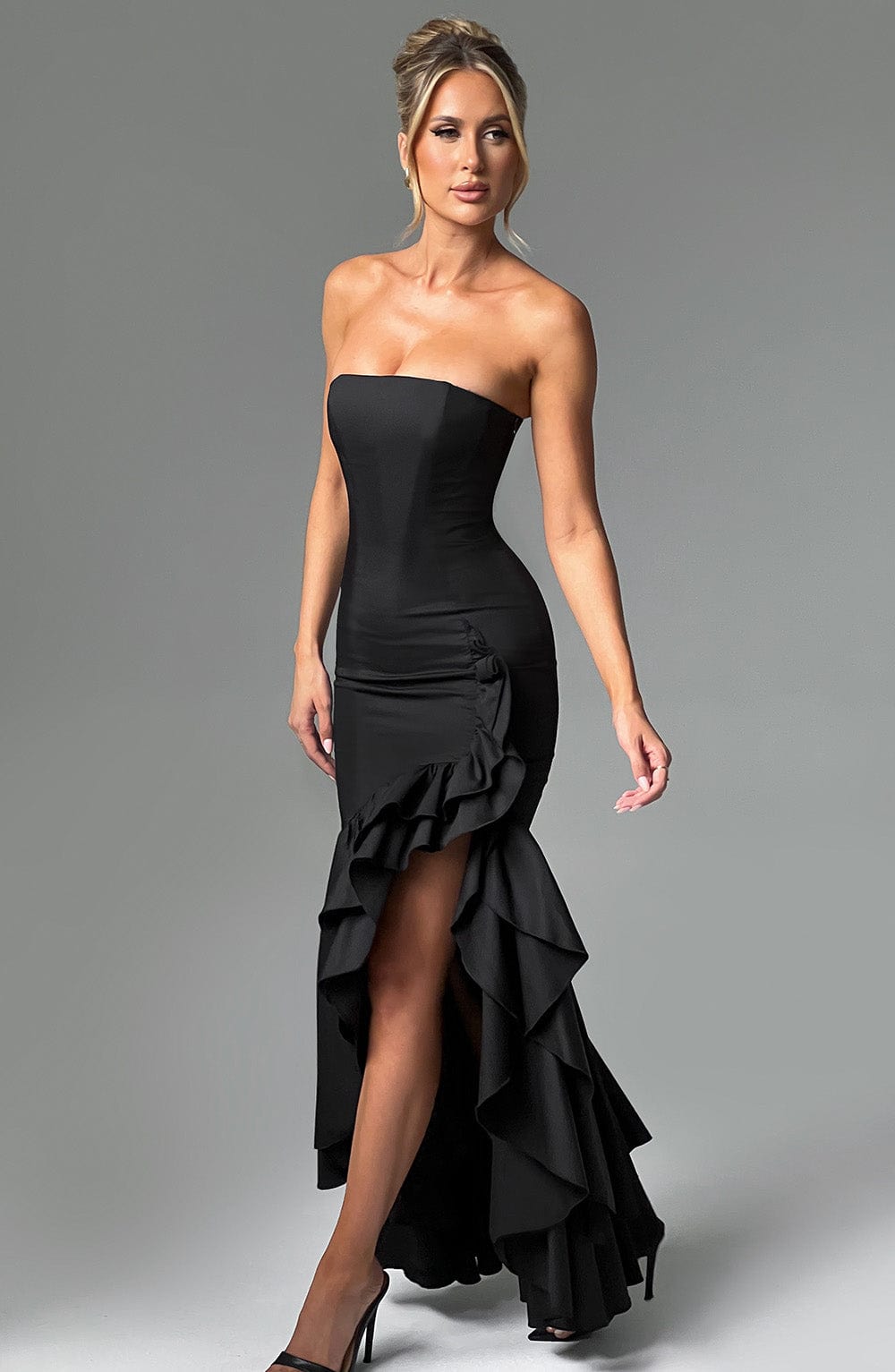Angelina Maxi Haljina - Crna