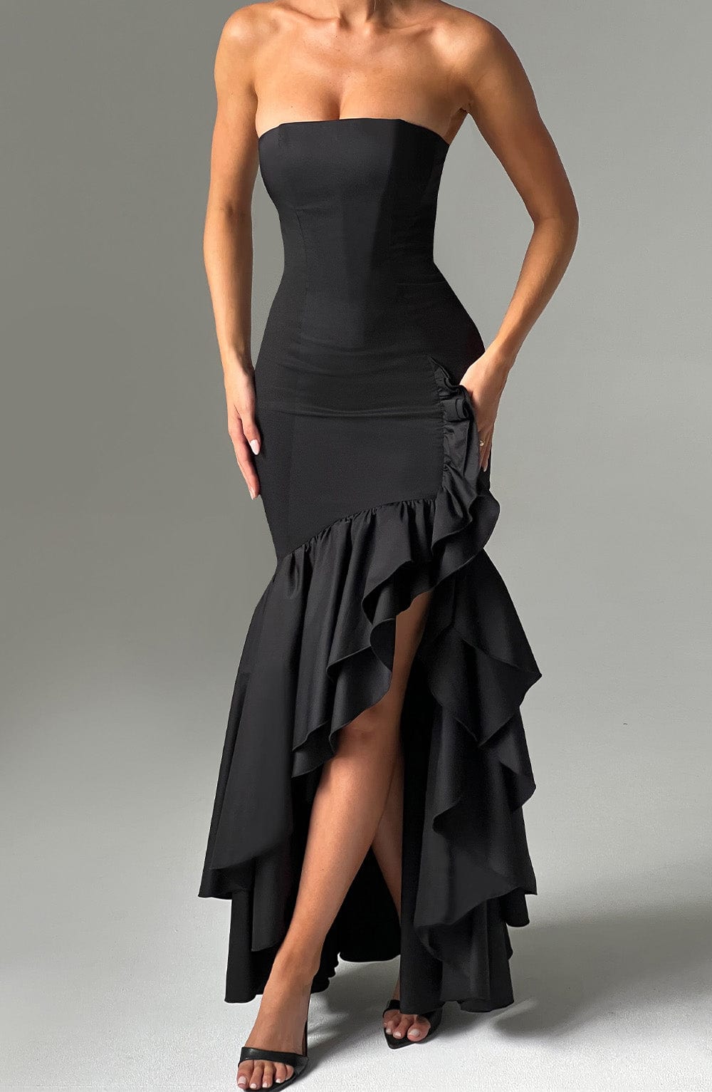 Angelina Maxi Haljina - Crna