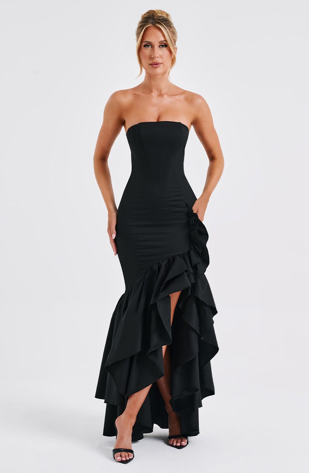 Angelina Maxi Haljina - Crna