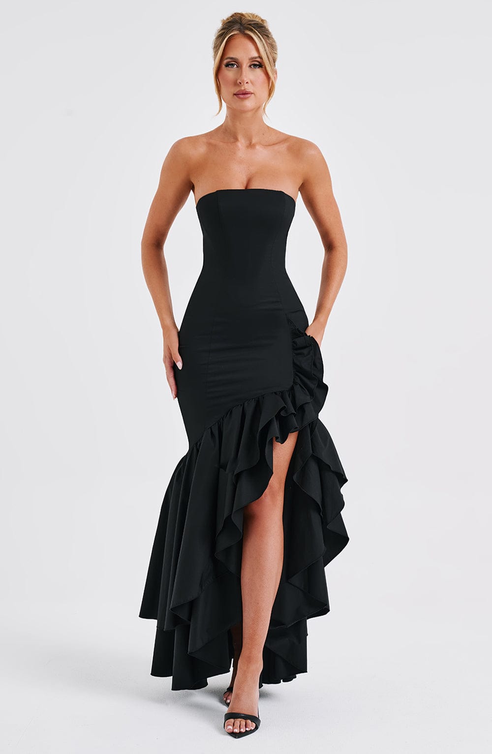 Angelina Maxi Haljina - Crna