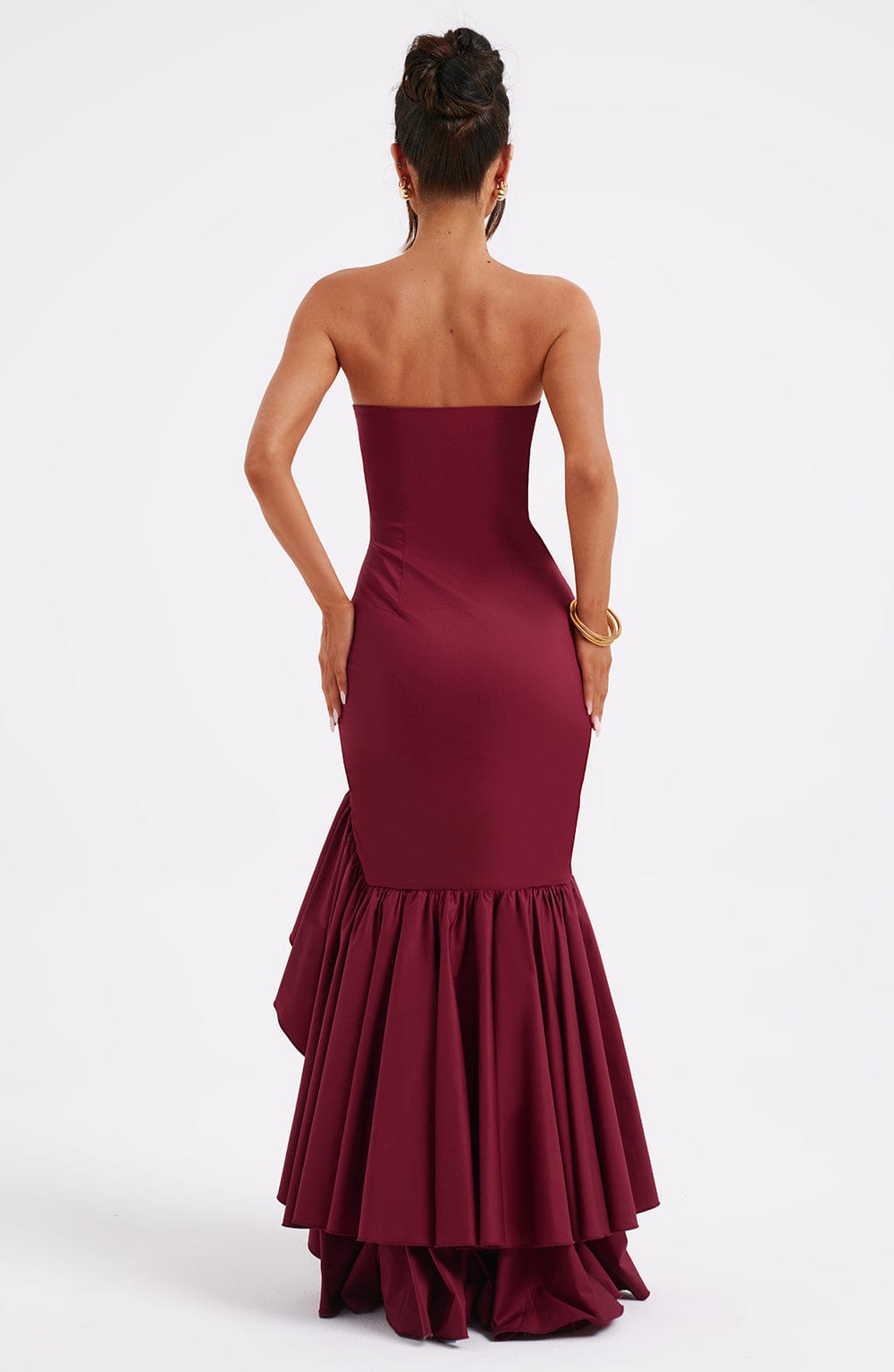 Angelina Maxi Haljina - Burgundac