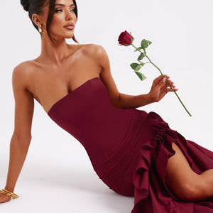 Angelina Maxi Haljina - Burgundac