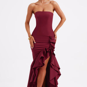 Angelina Maxi Haljina - Burgundac