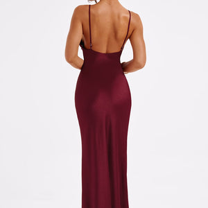 Anja Maxi Haljina - Burgundac