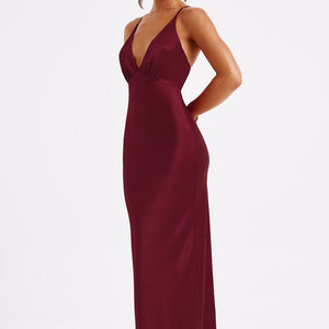 Anja Maxi Haljina - Burgundac