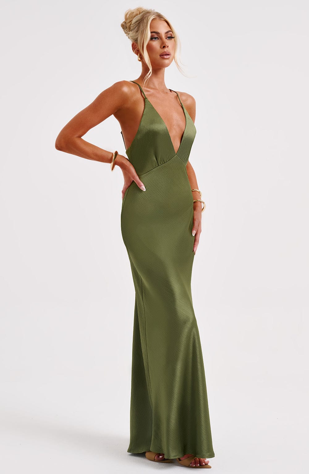 Anja Maxi Haljina - Khaki