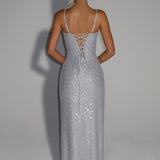 Ashton Maxi Haljina - Srebrna