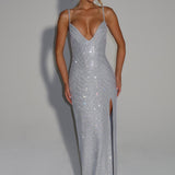 Ashton Maxi Haljina - Srebrna