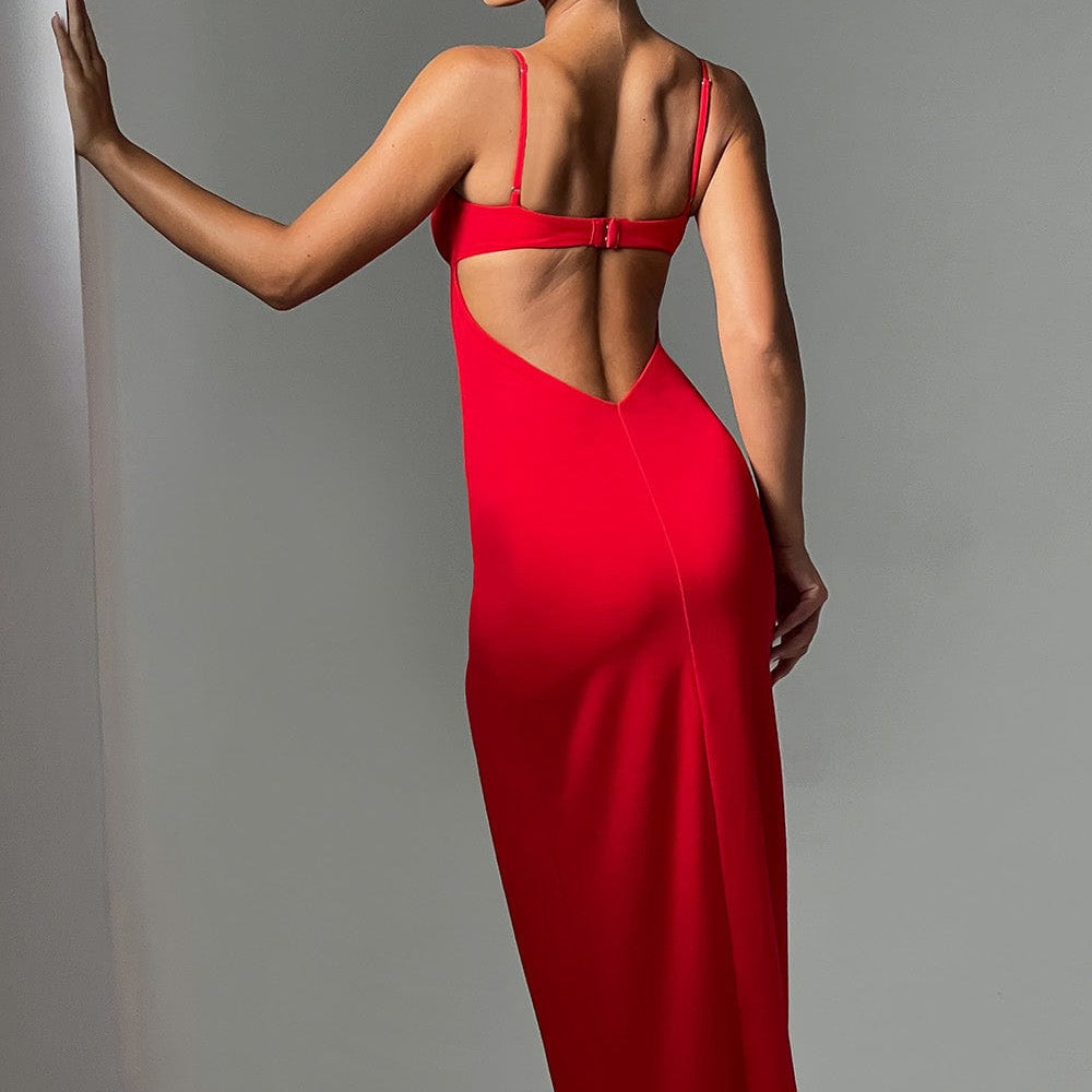 Asteria Maxi Haljina - Crvena