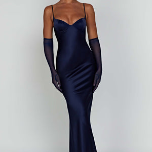 Athena Maxi Haljina - Mornarica