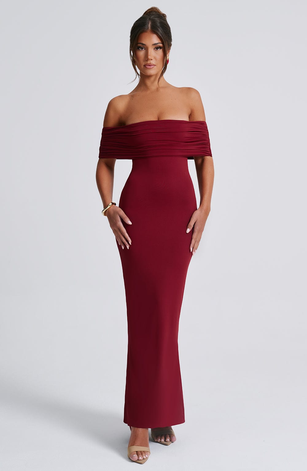 Belinda Maxi Haljina - Burgundac