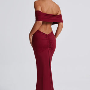 Belinda Maxi Haljina - Burgundac