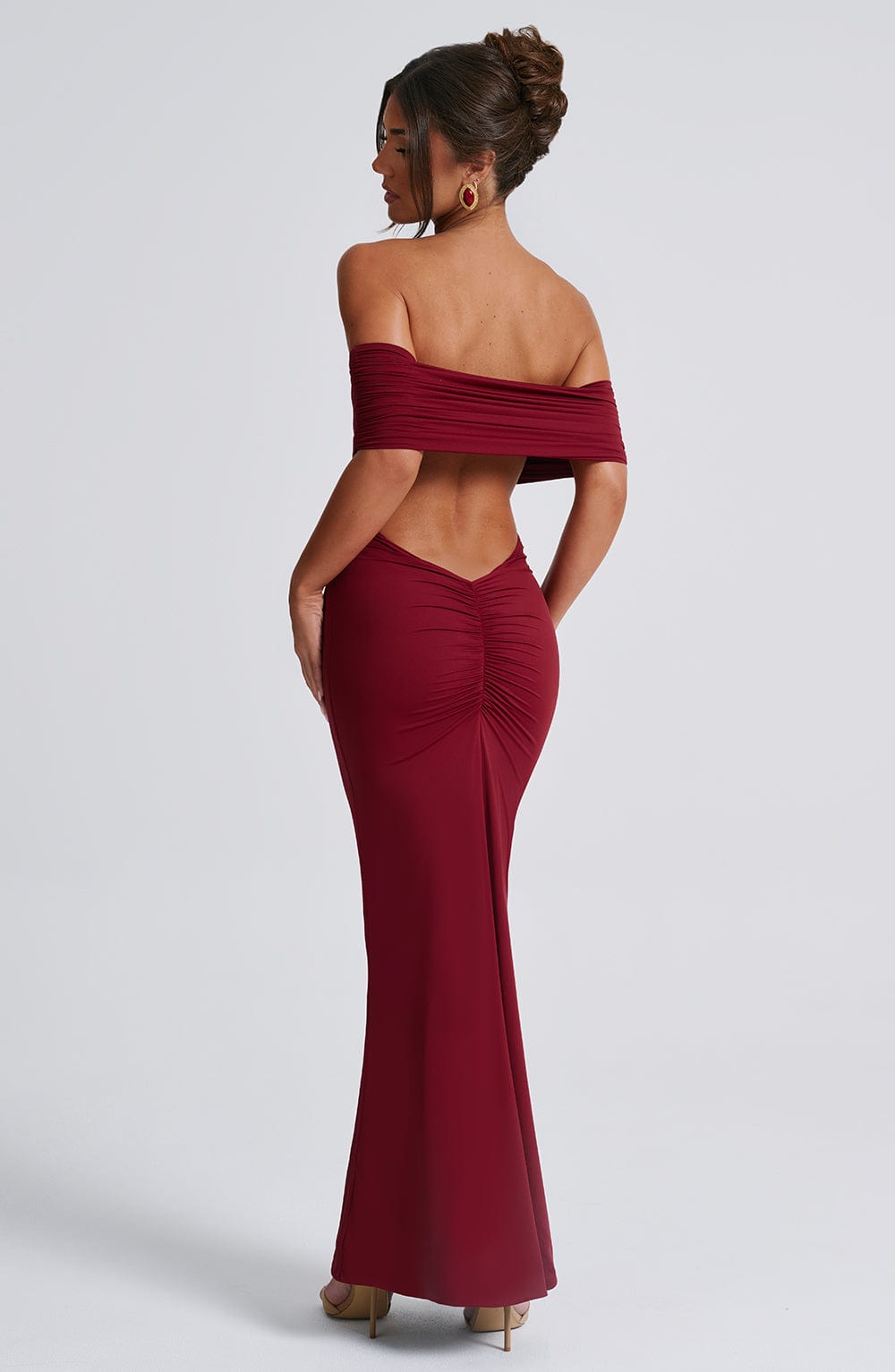 Belinda Maxi Haljina - Burgundac