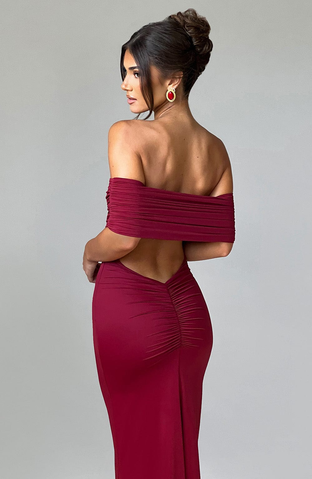 Belinda Maxi Haljina - Burgundac