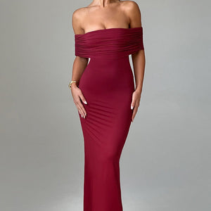 Belinda Maxi Haljina - Burgundac