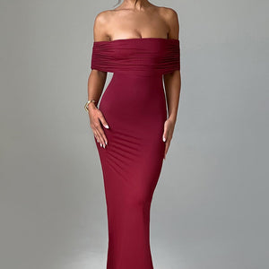 Belinda Maxi Haljina - Burgundac