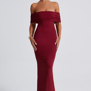 Belinda Maxi Haljina - Burgundac