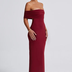 Belinda Maxi Haljina - Burgundac