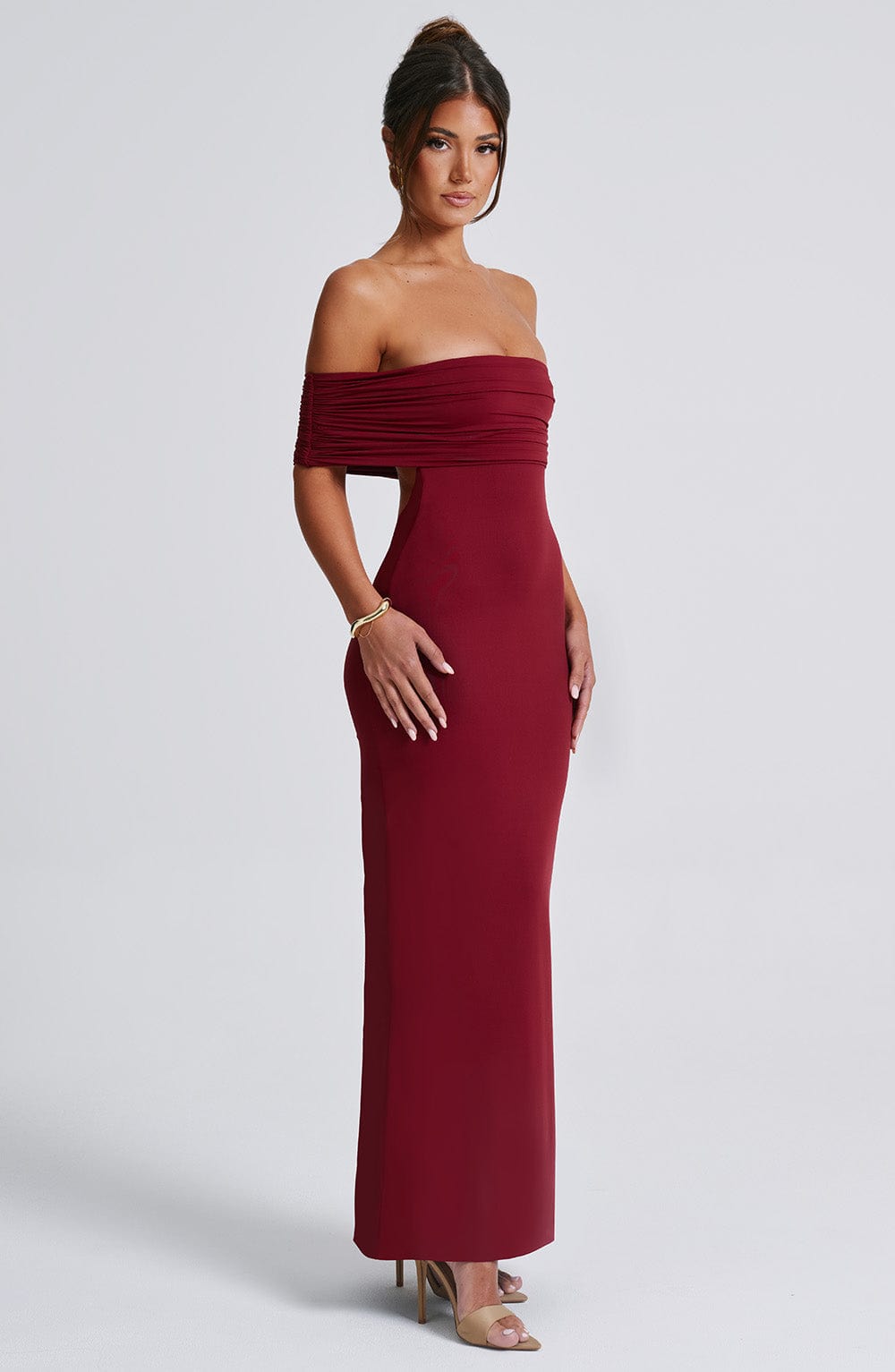 Belinda Maxi Haljina - Burgundac