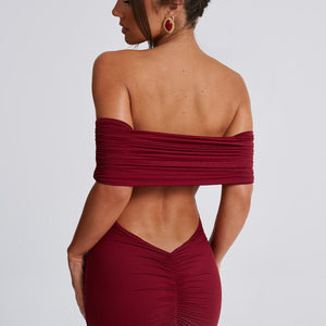 Belinda Maxi Haljina - Burgundac