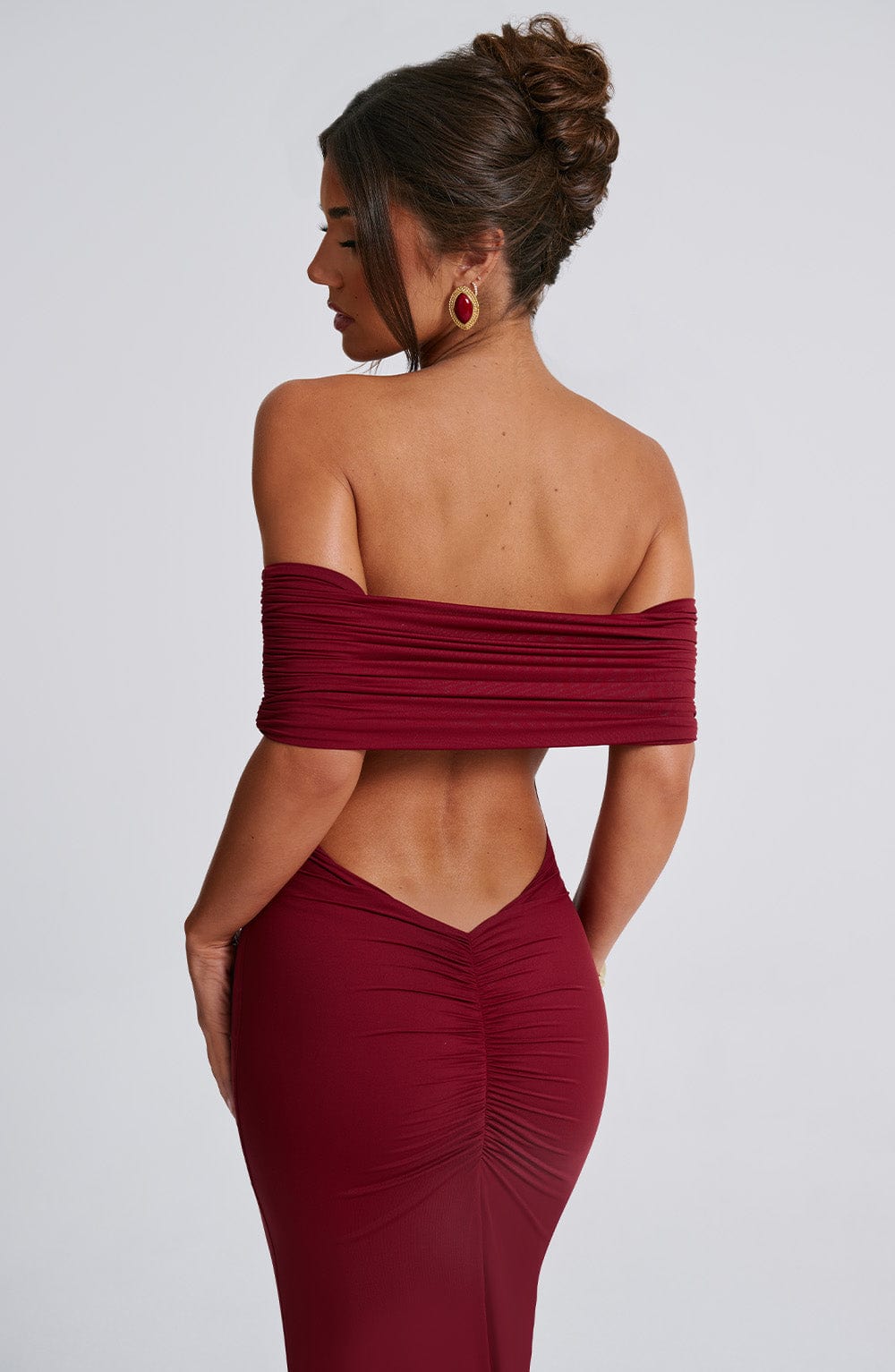 Belinda Maxi Haljina - Burgundac