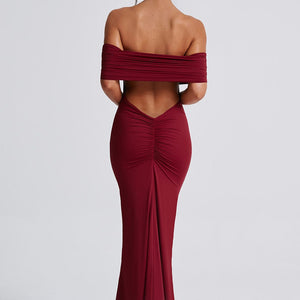 Belinda Maxi Haljina - Burgundac