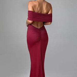 Belinda Maxi Haljina - Burgundac