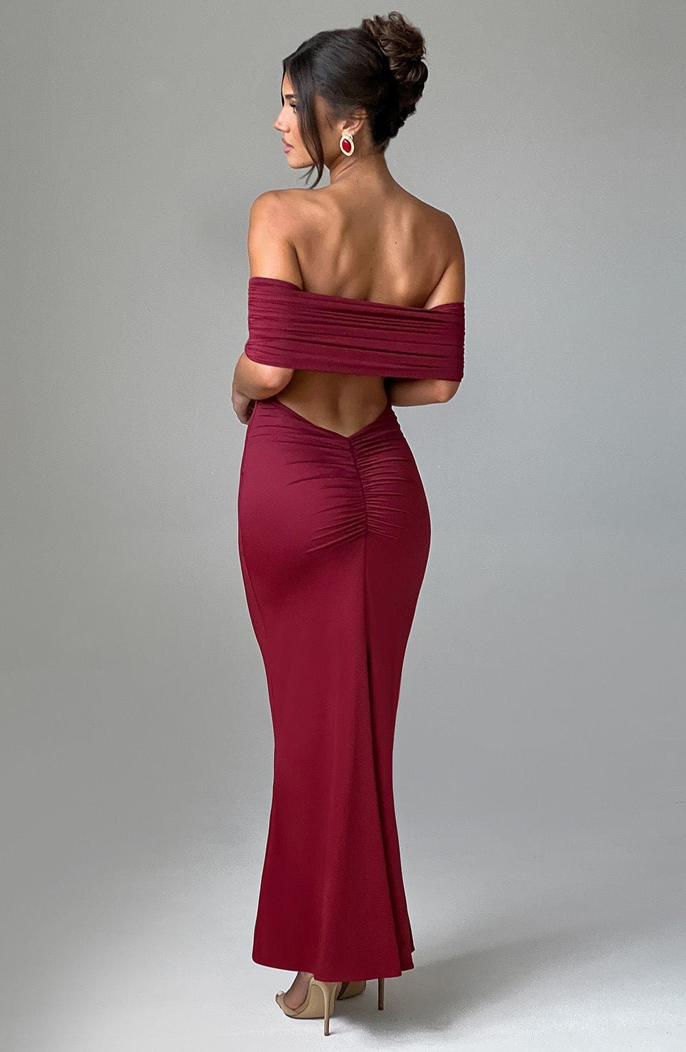 Belinda Maxi Haljina - Burgundac