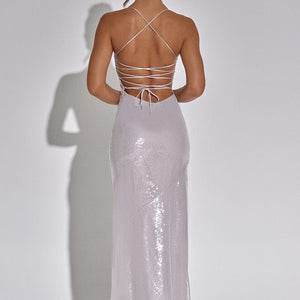 Bells Maxi Haljina - Srebrna