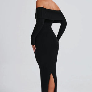 Beverley Pletena Maxi Haljina - Crna